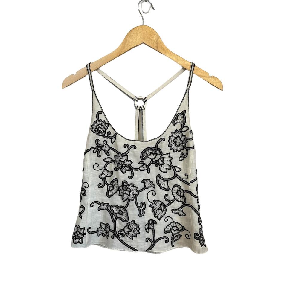 Armani Collezioni Black and White Floral Top - Picture 13 of 13